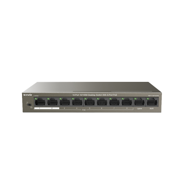 سوئیچ غیرمدیریتی 10 پورت PoE تندا مدل TEF1110P-8-63W