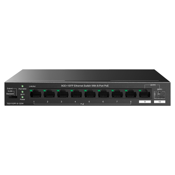سوئیچ مدیریتی 10 پورت تندا مدل TEG2210P-8-120W